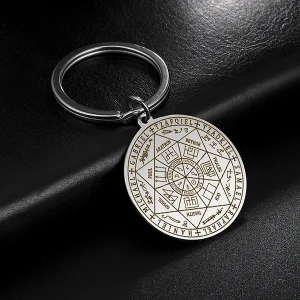 Brelok do kluczy 7 aniołów archaniołów amulet stal