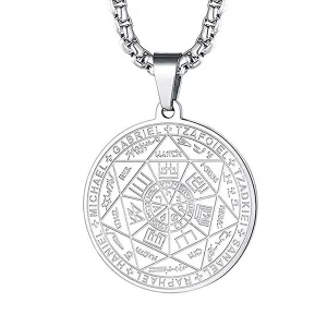 Talizman 7 archaniołów aniołów pieczęć amulet stal