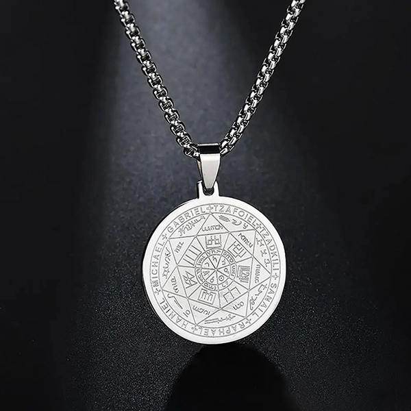 Talizman 7 archaniołów aniołów pieczęć amulet stal