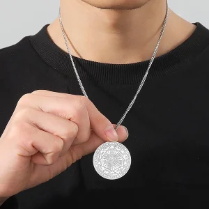 Talizman 7 archaniołów aniołów pieczęć amulet stal