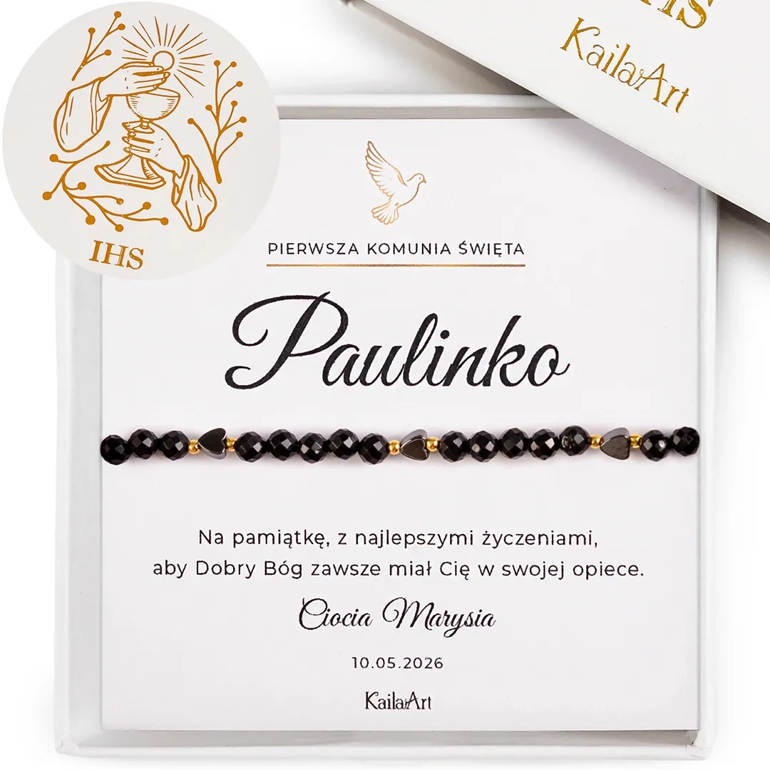 BIŻUTERIA-NA-KOMUNIĘ-DLA-DZIEWCZYNKI-BRANSOLETKA-CZARNY-TURMALIN-SERCE