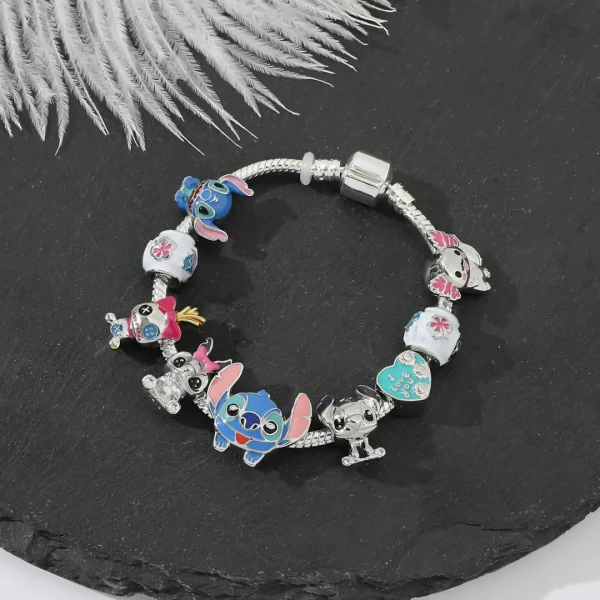 Bransoletka charms lilo i stich disney bff stitch biżuteria