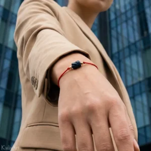 Bransoletka czarny turmalin szczęścia z kamienia turmalin