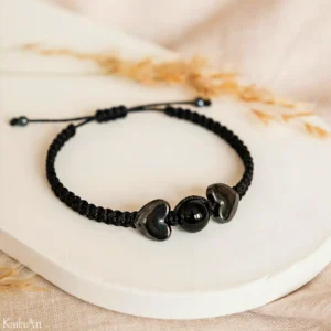 BRANSOLETKA-TURMALIN-HEMATYT-SZCZĘŚCIA-KAMIIENIE-NATURALNE-SZNURKOWA-GRATIS