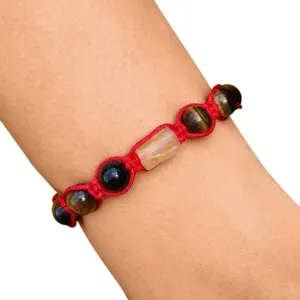 BRANSOLETKA-CZERWONA-SZCZĘŚCIA-CYTRYN-TYGRYSIE-OKO-KAMIENIE-NATURALNE