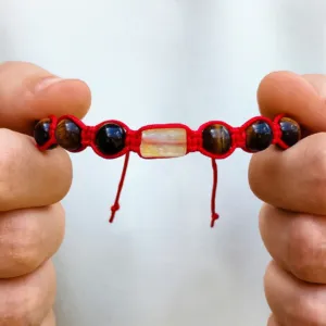 Biżuteria z kamieni naturalnych bransoletka tygrysie oko cytryn