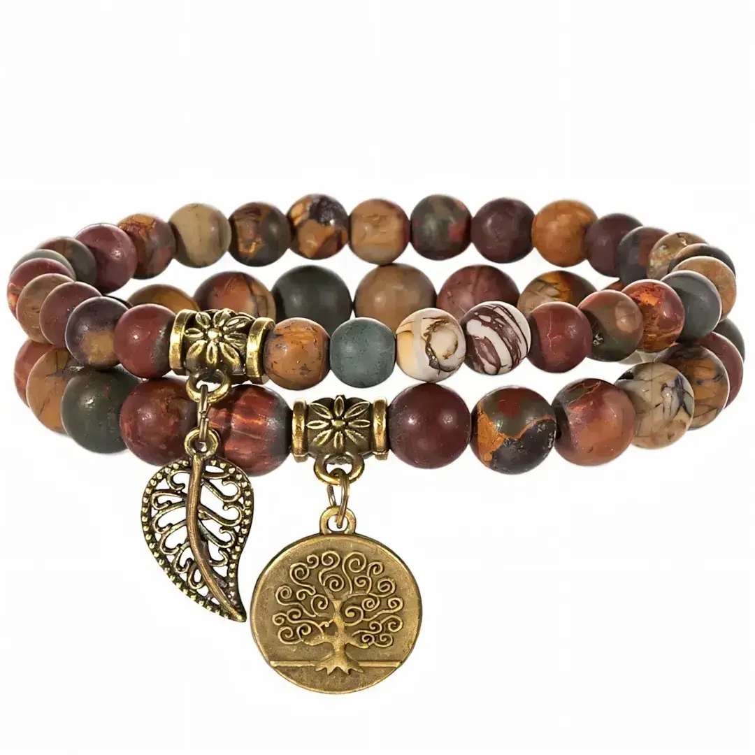 BRANSOLETKA-JASPIS-PICASSO-BIŻUTERIA-Z-KAMIENI-NATURALNYCH-DAMSKA-2w1