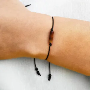 Tygrysie oko bransoletka szczęścia na sznurku