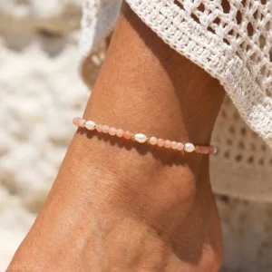 bransoletka-na-nogę-z-perłami-złota-stal-chirurgiczna-kwarc-różowy