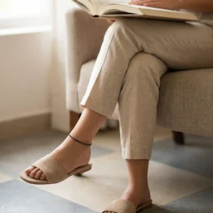 bransoletka-na-nogę-złota-czarny-turmalin-stal-chirurgiczna