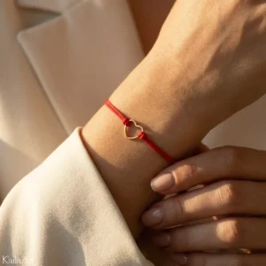 BRANSOLETKA-CZERWONA-SERCE