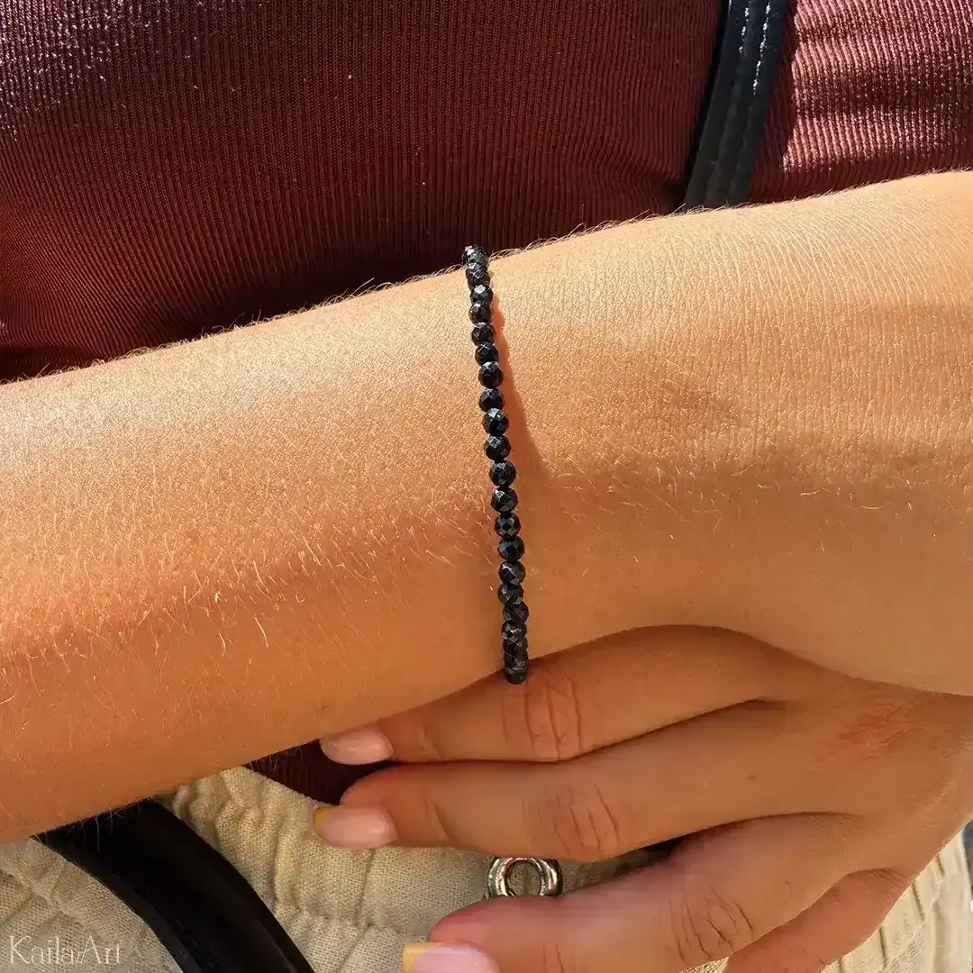 BRANSOLETKA-TURMALIN-CZARNY-DAMSKA-Z-KAMIENI-NATURALNYCH-SZERL-STAL