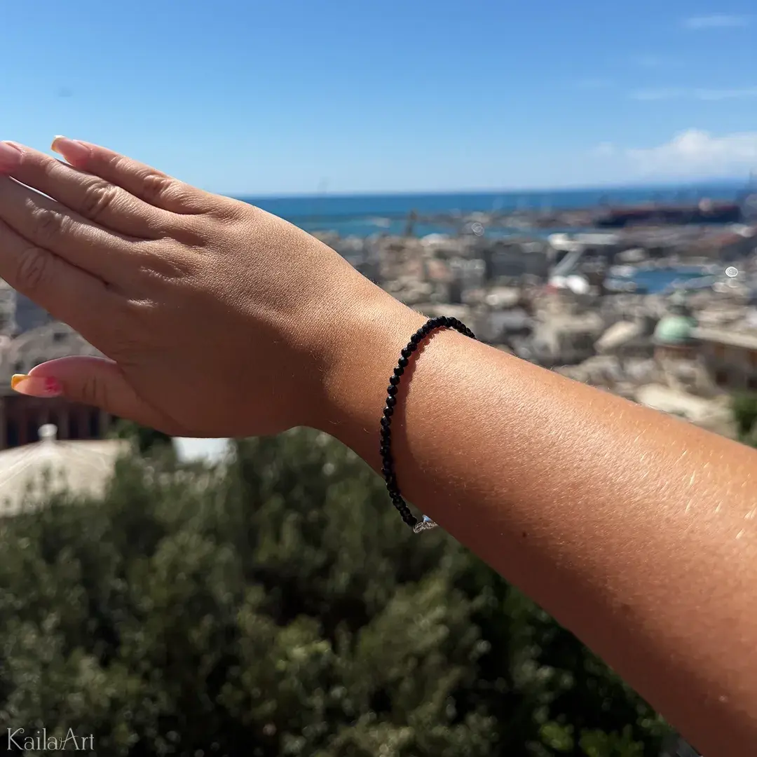 BRANSOLETKA-TURMALIN-CZARNY-DAMSKA-Z-KAMIENI-NATURALNYCH-SZERL-STAL