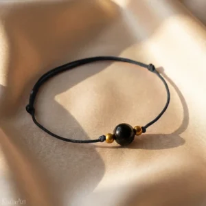 BRANSOLETKA-TURMALIN-SZNURKOWA-KAMIEŃ-NATURALNY-SZCZĘŚCIA-Z-REGULACJĄ