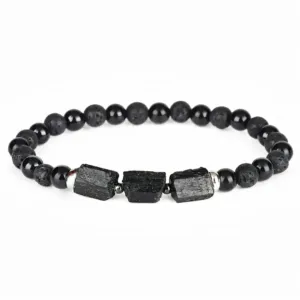 BRANSOLETKA-Z-KAMIENI-NATURALNYCH-TURMALIN-CZARNY-ONYKS-LAWA-GUMKA-AMULET