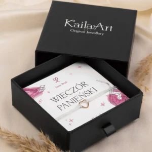 Bransoletka wieczór panieński serce prezent