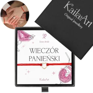 BRANSOLETKI-SZNURKOWE-NA-WIECZOR-PANIENSKI-TEAM-BRIDE-PREZENT-PODZIEKOWANIA