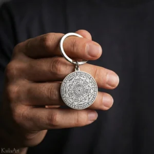Brelok do kluczy 7 aniołów archaniołów amulet stal