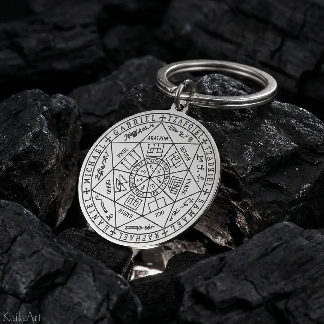BRELOK-DO-KLUCZY-7-ANIOŁÓW-ARCHANIOŁÓW-PIECZĘĆ-SIEDMIU-ANIOŁÓW-AMULET-STAL