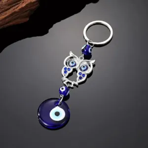 Brelok do kluczy oko proroka na szczęście sowa