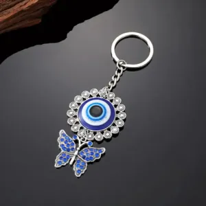 Brelok oko proroka niebieskie damski breloczek do kluczy motyl