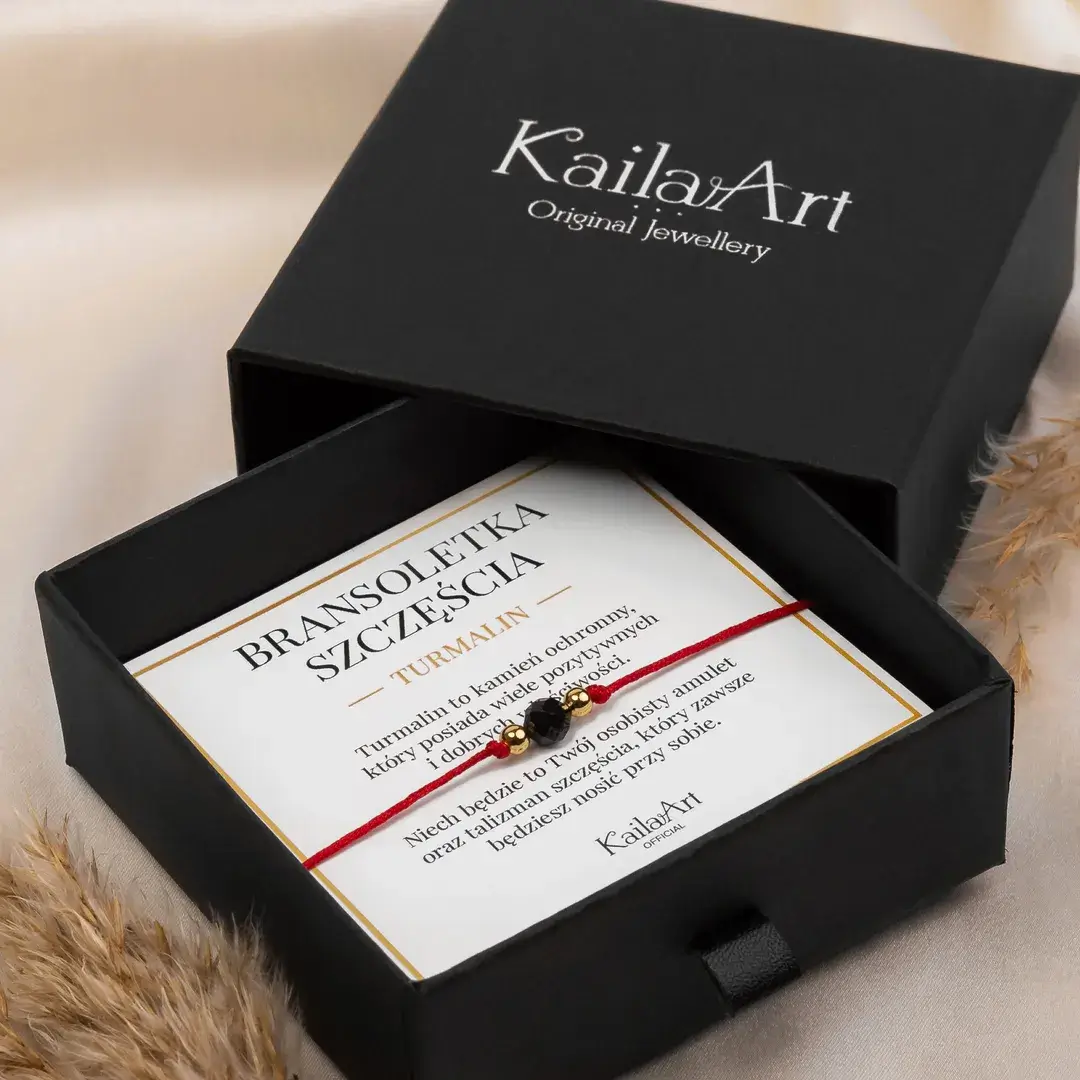 Bransoletka-na-szczęście-czerwona-kamień-czarny-turmalin