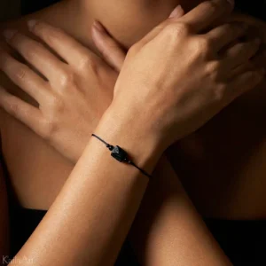 Bransoletka z czarnym turmalinem kamień naturalny