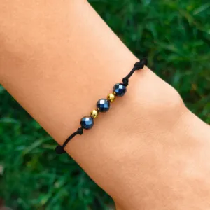 HEMATYT-BRANSOLETKA-SZNURKOWA-Z-KAMIENI-NATURALNYCH-DAMSKA-Z-REGULACJĄ