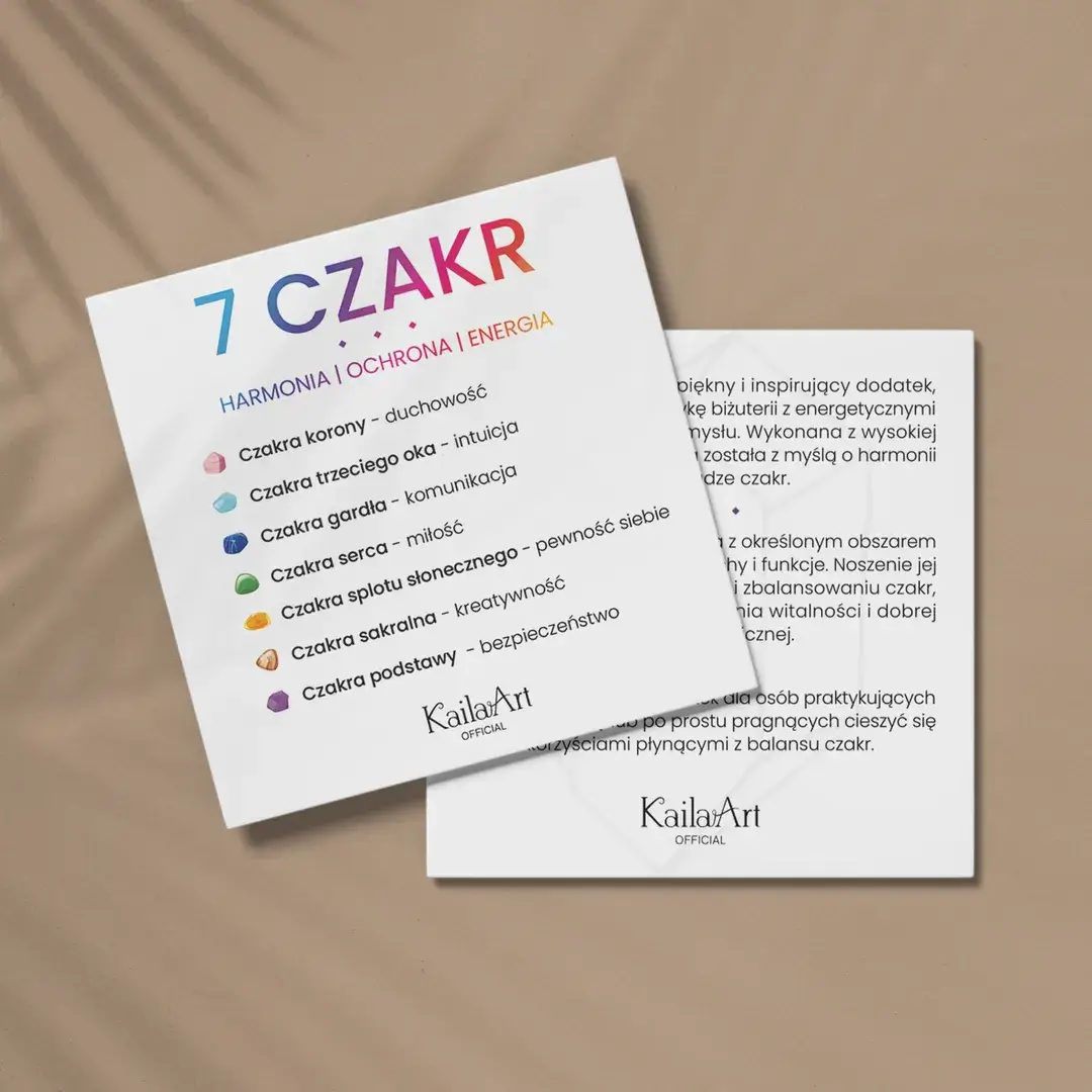 Bransoletka 7 czakr kamienie czakry yoga szczęścia