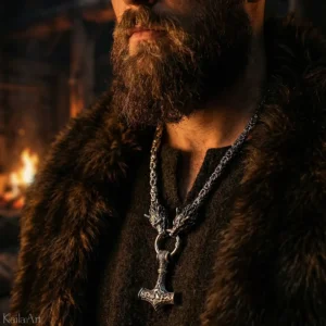 NASZYJNIK-MESKI-THOR-MLOT-WIKINGOW-WIEDZMIN-SZKOLA-WILKA-STAL-CHIRURGICZNA