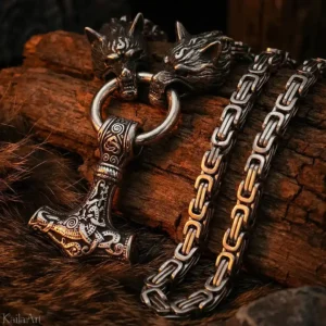 NASZYJNIK-MESKI-THOR-MLOT-WIKINGOW-WIEDZMIN-SZKOLA-WILKA-STAL-CHIRURGICZNA