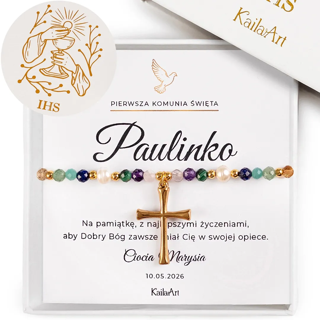 NASZYJNIK-NA-KOMUNIĘ-KOMUNIJNY-KRZYŻYK-Z-KAMIENI-NATURALNYCH-ZŁOTY