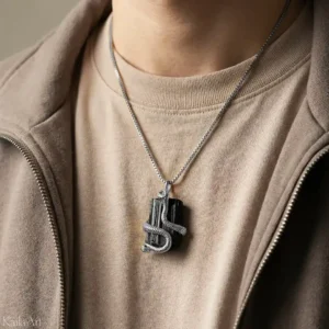 Czarny turmalin wisiorek kamień naszyjnik talizman