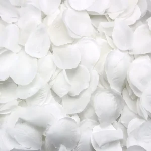 PŁATKI-RÓŻ-BIAŁE-NA-KOMUNIE-ŚLUB-WESELE-CHRZEST-SZTUCZNE-KONFETTI-DEKORACJE