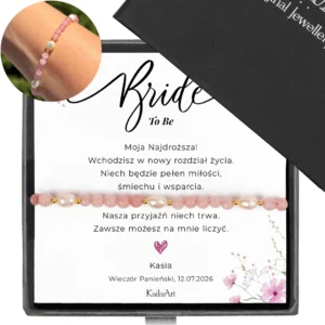 PREZENT-NA-PANIEŃSKI-BRIDE-TO-BE-BRANSOLETKA-Z-PEREŁ-KWARCU