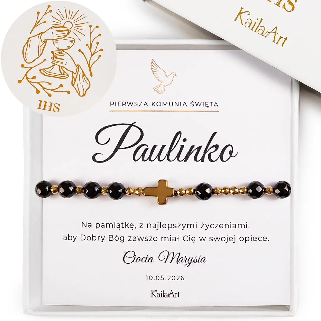 RÓŻANIEC-NA-KOMUNIĘ-ZŁOTY-Z-KRZYŻYKIEM-BRANSOLETKA-KOMUNIJNA