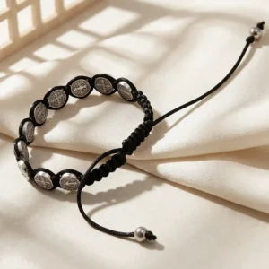 RÓŻANIEC-NA-RĘKĘ-BRANSOLETKA-ŚW.-BENEDYKT-KOMUNIA-DZIESIĄTKA-RÓŻAŃCA