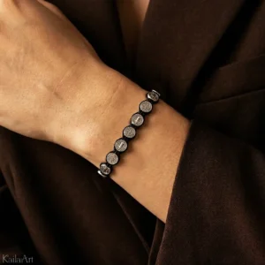 RÓŻANIEC-NA-RĘKĘ-BRANSOLETKA-ŚW.-BENEDYKT-KOMUNIA-DZIESIĄTKA-RÓŻAŃCA