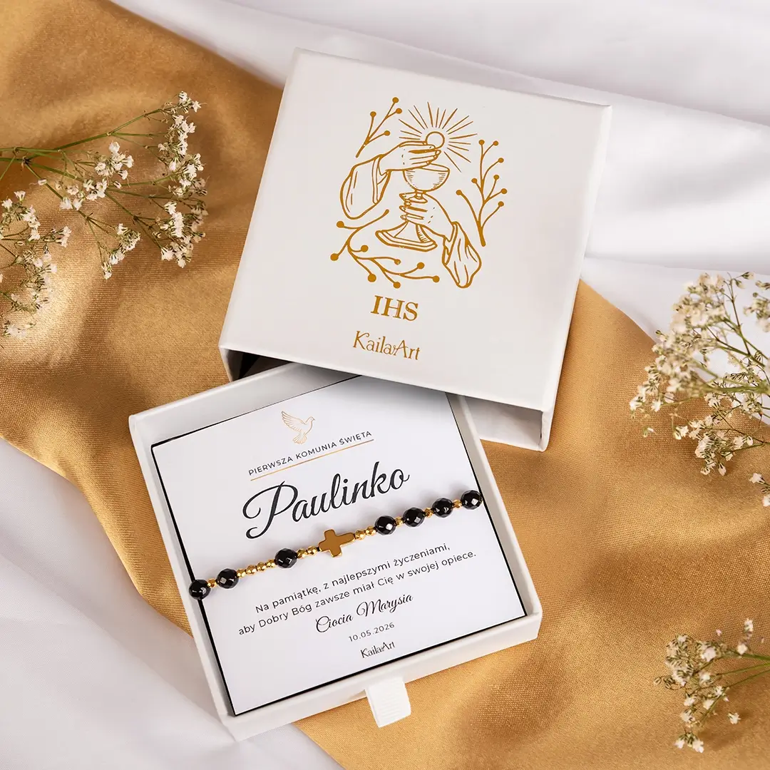 RÓŻANIEC-NA-KOMUNIĘ-ZŁOTY-Z-KRZYŻYKIEM-BRANSOLETKA-KOMUNIJNA