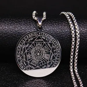 Talizman 7 archaniołów aniołów pieczęć amulet stal