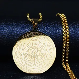 Talizman szczęścia 7 aniołów archaniołów stal 316l