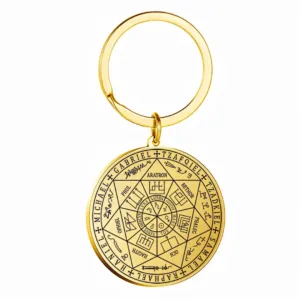 TALIZMAN-SZCZĘŚCIA-ZAWIESZKA-PIECZĘĆ-AMULET-BRELOK-DO-KLUCZY-7-ARCHANIOŁÓW