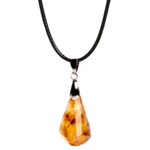 WISIOR-CYTRYN-NATURALNY-NASZYJNIK-Z-CYTRYNEM-KAMIEŃ-NA-SZCZĘŚCIE-AMULET