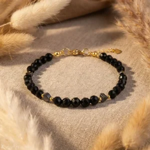 BRANSOLETKA-TURMALIN-CZARNY-HEMATYT-SERCE-Z-KAMIENI-SZLACHETNYCH-STAL