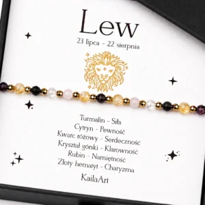 bransoletka-znak-zodiaku-lew-złota-z-kamieni-naturalnych-turmalin-cytryn